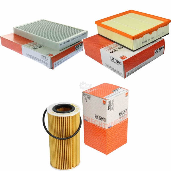 Mahle / Knecht Innenraumfilter LAK 387 Luftfilter LX 1605 ÖLfilter OX 370D-image