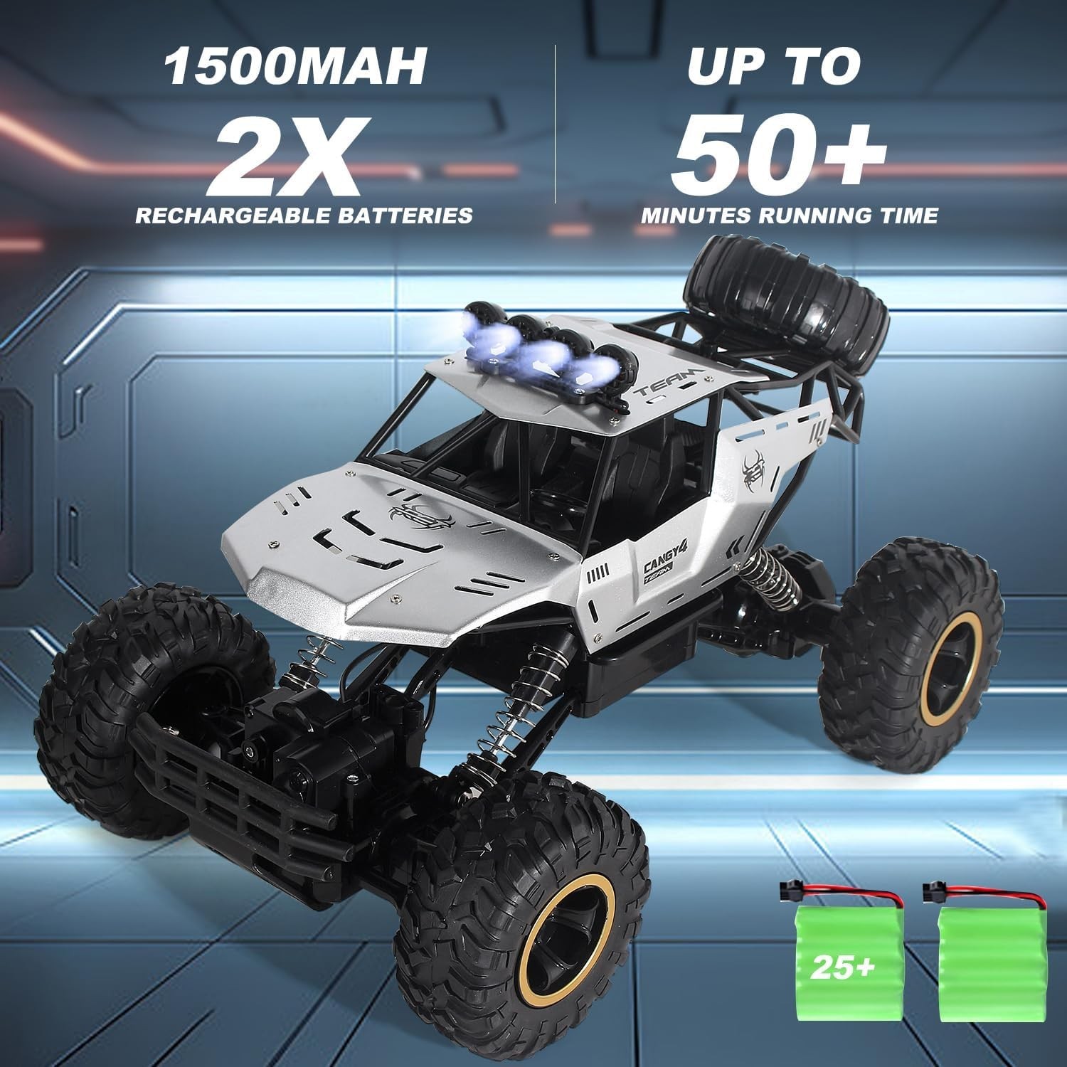 1/18 Brushless RC Cars for Adults Fast 50+ Mph, RC Trucks 4X4 Offroad Waterproof