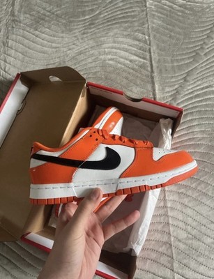 Nike Dunk Low ESS Orange White Black Women s Size 6.5Y EU 39 Sneakers w/ Box