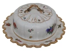 Royal Copenhagen Saxon Flower, rare lidded bowl for butter from 1850