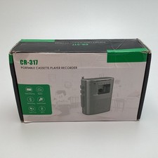 CR-317 Portable Cassette Player Recorder Radio Tape Player - New Open Box