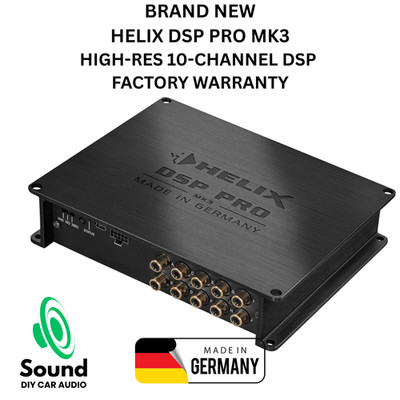 HELIX DSP PRO MK3-DIGITAL HIGH-RES 10 CHANNEL DSP WITH 96Khz/32bit SIGNAL PATH