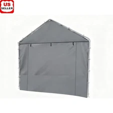 Carport Sidewall Replacement Waterproof UV Resistant Front Panel Roll Up Design