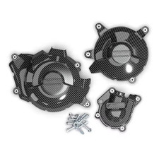 Terisass Motorcycle Engine Bumper Guard Blocks - Universal Fit For 22mm/25mm/28mm Frames, Black ABS