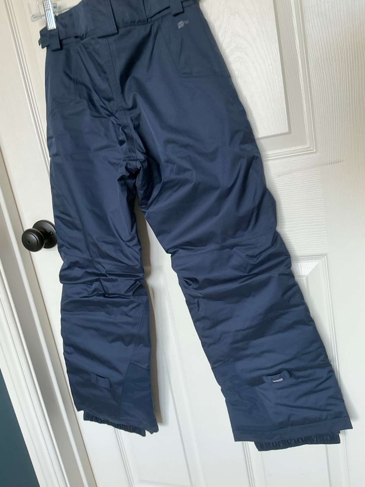 Patagonia Navy blue ski  Boys or Girls  Pants Snow Ski Sled M 10 Hides Dirt! thumbnail 9