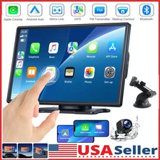 9" Wireless Apple Carplay Android Auto Car Stereo w/ Backup Camera Touch Screen
