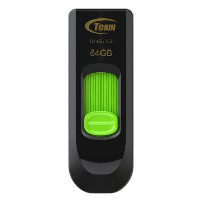 Team Group C145 64 GB USB 3.0 Flash Memory Drive - Green 64GB