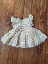 Vintage Light Pink Doll Dress set. 8" Length. For 12-14" Baby doll