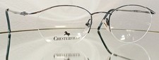 Vintage CHESTERFIELD 510 0004 Eyeglasses GUNMETAL New Semirimless 50-20 Italy
