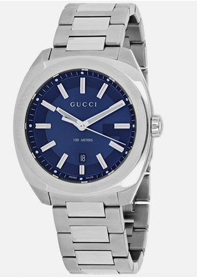 Gucci Men's Blue Dial Watch - YA142303 731903382398| eBay