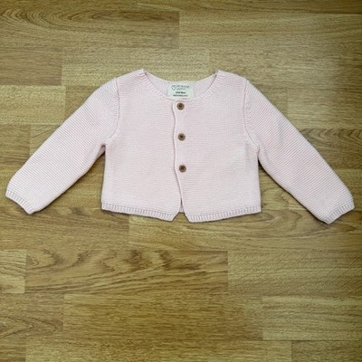 Primark Strickjacke babyrosa 3-6 Monate 68 cm Knopfleiste sehr gut