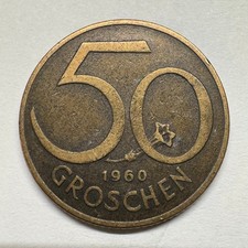 1960 Austria 50 Groschen - Coin #C-091