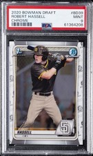 2020 BOWMAN DRAFT CHROME #BD39 ROBERT HASSELL PSA 9