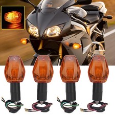4x Front & Rear Signal Indicator Lights For Honda XL 700 V Transalp 2008 -2011