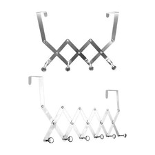 Radiator Hook Drying Rack over Door Kitchen Organizer Silver Towel Rail for