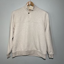 Orvis Men  s XL Quarter Zip Sweatshirt Breige
