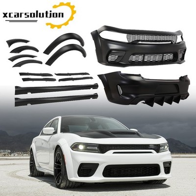For 2015-2023 Dodge Charger Hellcat Style Widebody Kit Front and Rear Bumper New