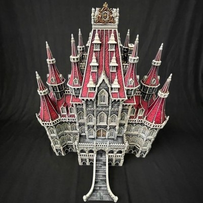 Tabletop Gelände Gebäude Großes Schloss Mit Möbeln Fantasy Unbemalt 28mm