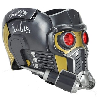 Avengers Autographed Marvel Legends Star Lord Prop Replica Helmet