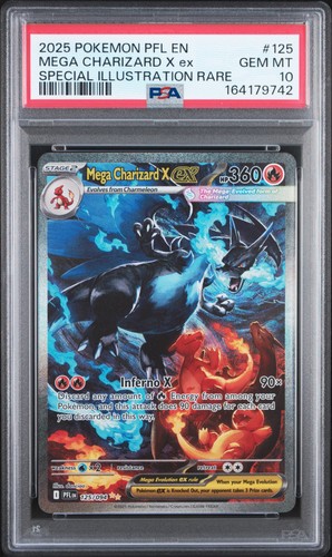 2025 MEGA CHARIZARD X ex #125 PSA 10