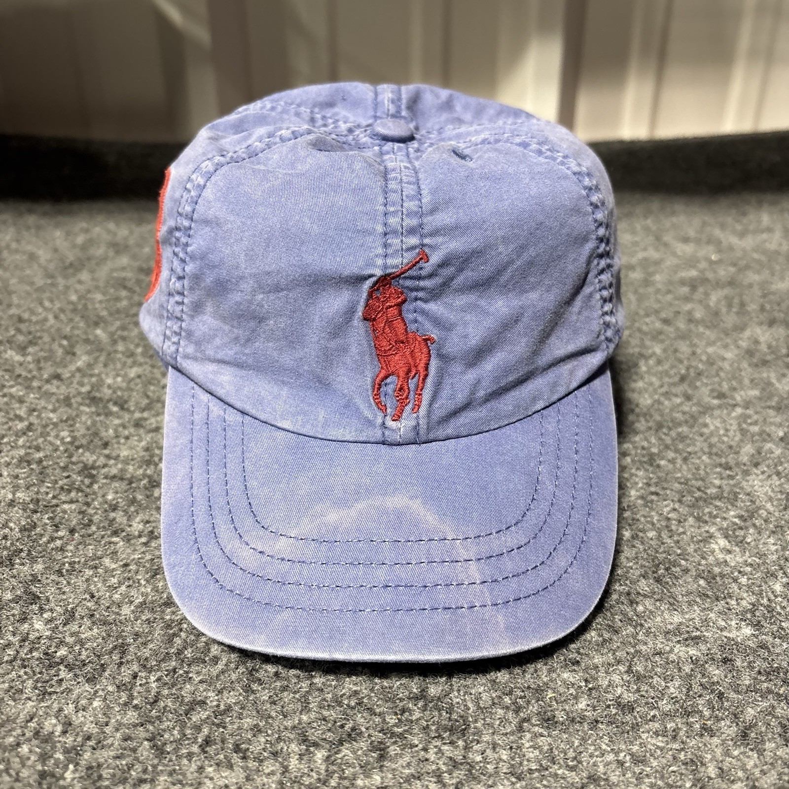 Cappello da baseball Polo Ralph Lauren berretto giovane 4 7 blu ragazzo cotone grande pony*