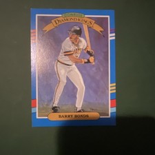 Donruss 1990 Diamond Kings Barry Bonds #4 Pittsburgh Pirates Baseball Card