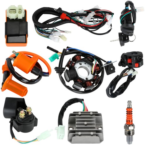 Complete Wiring Harness Kit For GY6 150cc 152QMI 157QMJ 4-Stroke Engine ATV