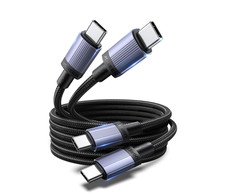 UGREEN 240W USB C Cable 2-Pack, Fast Charging for Laptops & Phones, 3.3FT | Comp