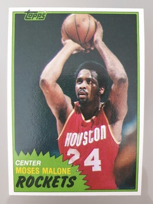 1981-82 Topps Moses Malone #14 Houston Rockets NBA Basketball
