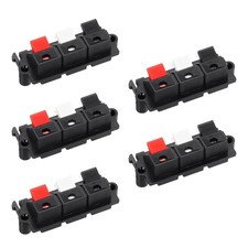 3 Way Spring Terminal Clip Push Release Connector Plate Strip Blocks WP3-19 5Pcs