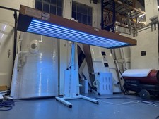 8 tube Pine 100 watt Canopy sunbed tanning CAN DELIVER MOST OF UK mess for £