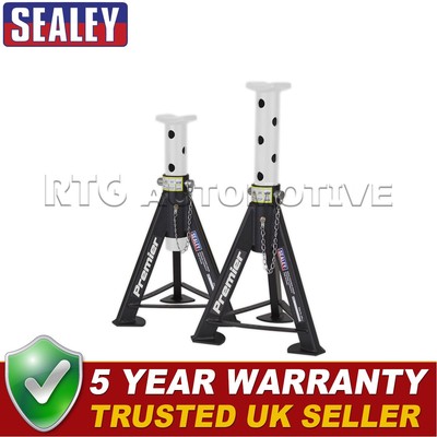 Sealey Premier Axle Stands (Pair) 6 Tonne Capacity per Stand White AS6