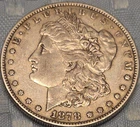 1878 XF+ MORGAN Dollar, 7/8TF 7/4 STRONG Tail Feathers, Long Nock