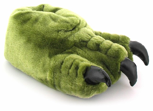 green monster slippers