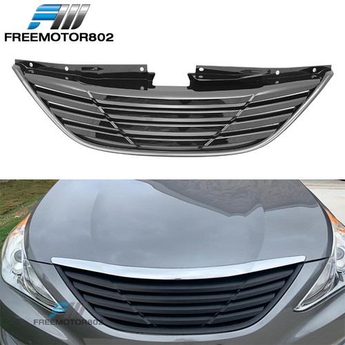 For 2011-2014 Hyundai Sonata Front Upper Bumper Hood Grille Horizontal ...