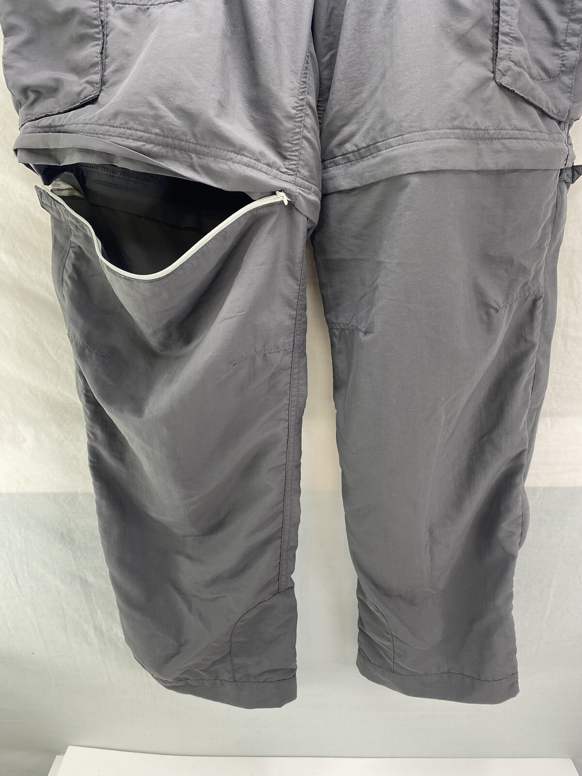 REI Womens Convertible Cargo Hiking Pants Grey Shorts… Gem