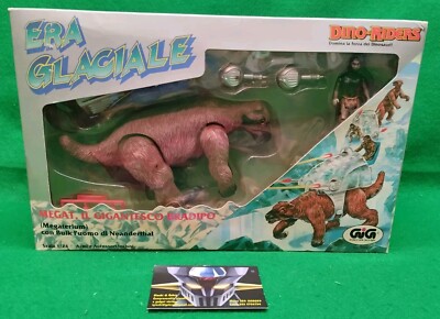 TYCO '87 DINO-RIDERS ICE AGE GIANT GROUND SLOTH ERA GLACIALE MEGAT BULK GIG MISB