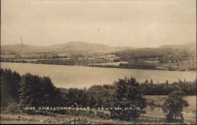 Canton Maine ME Lake Anasagunticook c1900s-10s RPPC Real Photo Postcard 1