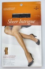 Sheer Intrigue Off Black Size C Pantyhose NEW