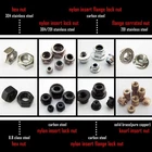 25/50X Nut Hex Round Nylock Locknut For M1.4 M1.6 M2 M2.5 M3 M4 M5 M6 Screw Bolt