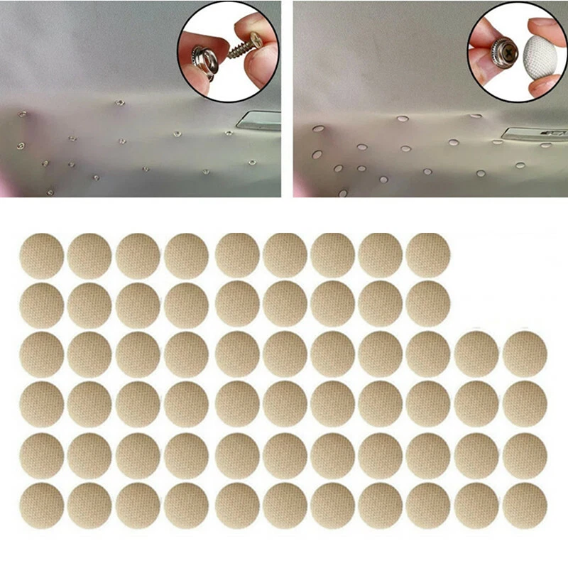  Fivela de teto de carro interior pano fixação de pressão com parafusos ajuste para reparo forro de cabeça - Imagem 2 de 4