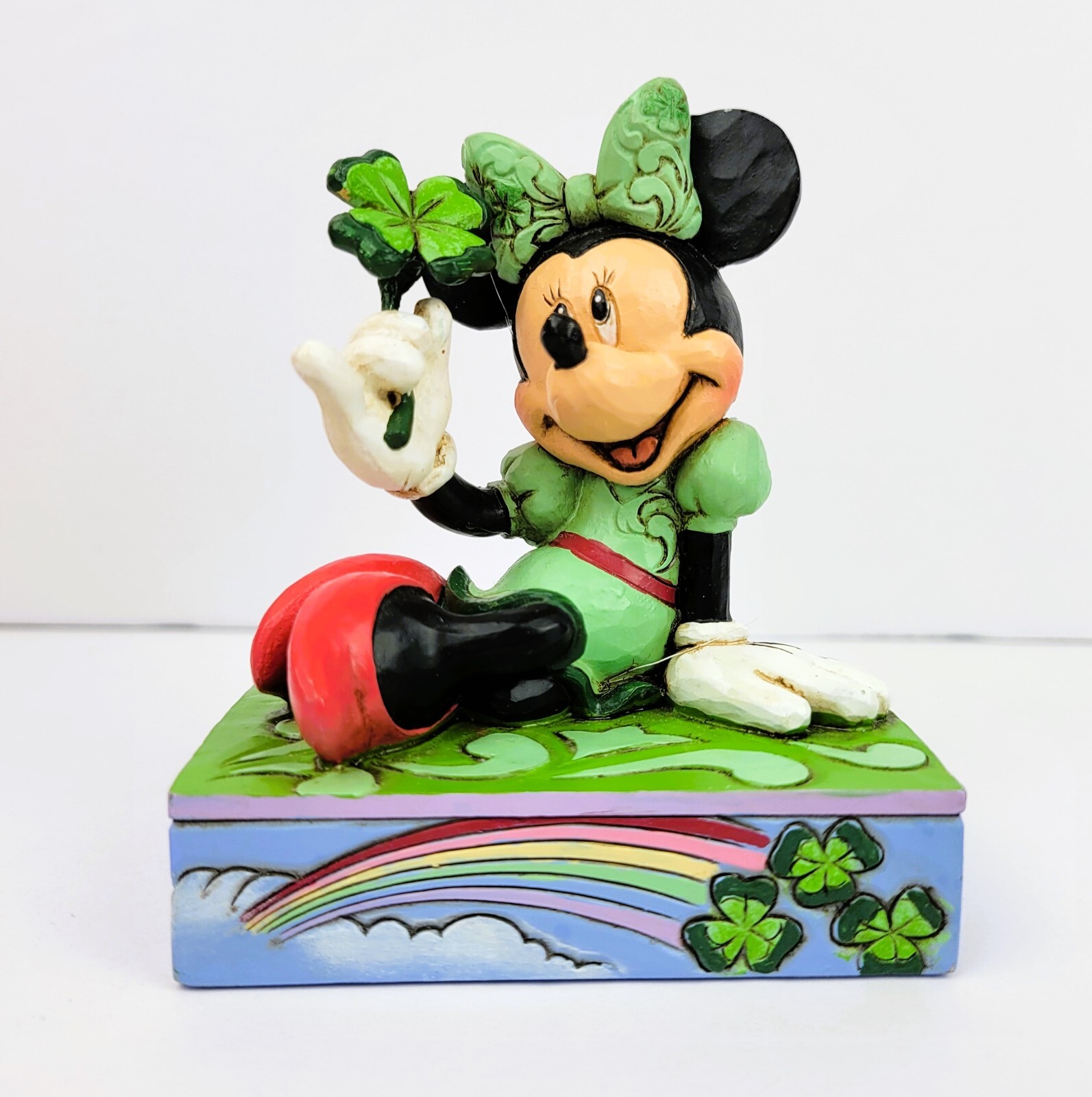 Disney Traditions St Patrick’S Minnie Figurine, Multicolor, height 8 cm