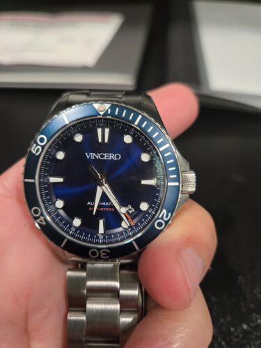The Argo Automatic Blue/Silver Vincero Watch
