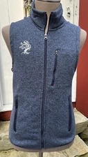 Tree House Brewing Company Fleece Vest Men's Size M Blue Beer RARE