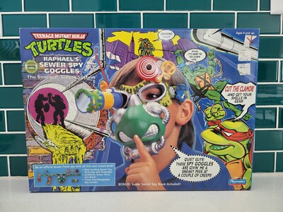 TMNT Raphael's Sewer Spy Goggles (Sealed) 1990 Playmates Teenage Mutant Ninja Tu