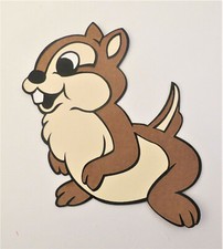 Chipmunk Bambi Disney Die Cut Paper Piecing Scrapbook Embellishment