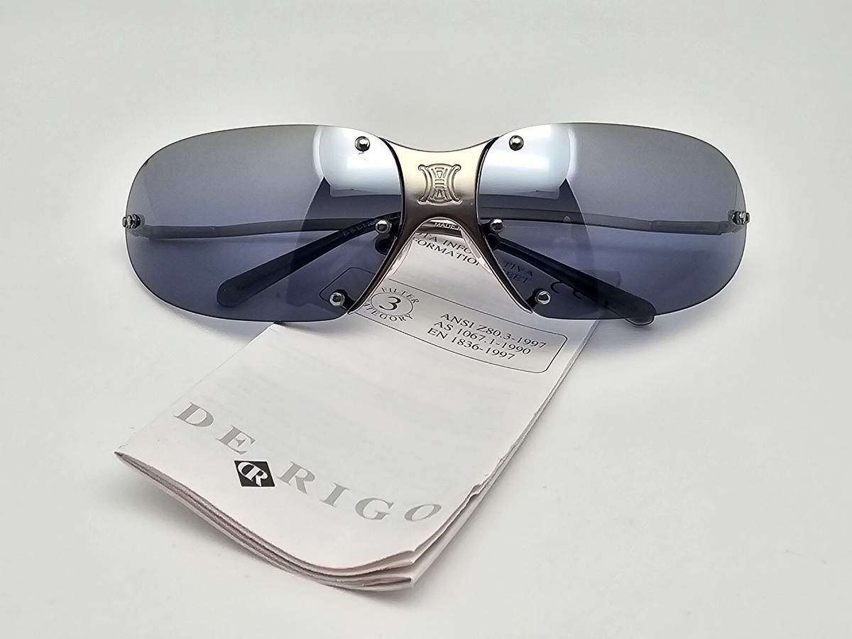 Celine SC1032 Col. 581 Silver Frame Silver Blue Gradient Mirror 