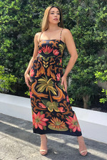 FARM Rio Amazon Chic Dress Size Small Brazilian Exclusive Sleeveless Tropical