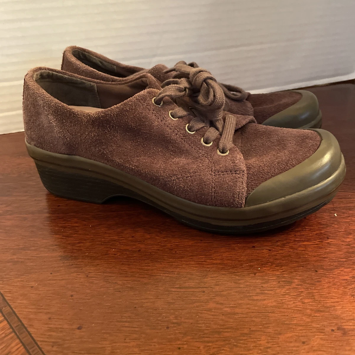 DANSKO Womens Veda Brown Suede Leather Lace up 36