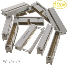 10-Pack 34-Pin Male IDC Flat Ribbon Cable Box Header 2.54mm Pitch Connectors